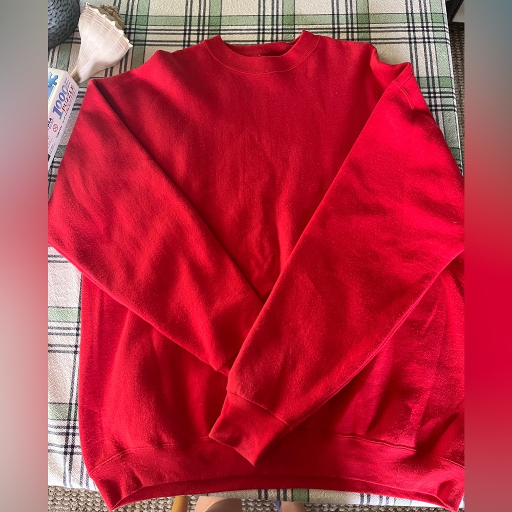 Vintage red crew neck